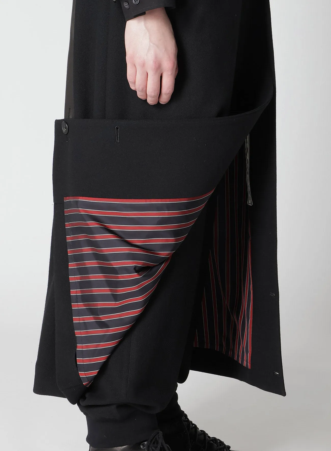 SPARE COLLAR LONG WIM JACKET sold by Yohji Yamamoto product image thumbnail 5