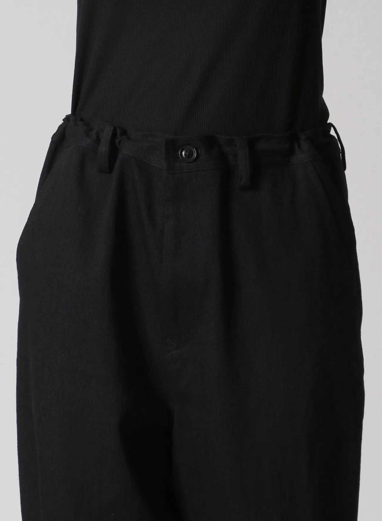 DENIM SLIM FIT PANTS WITH HOLE DETAILS sold by Yohji Yamamoto product image thumbnail 5