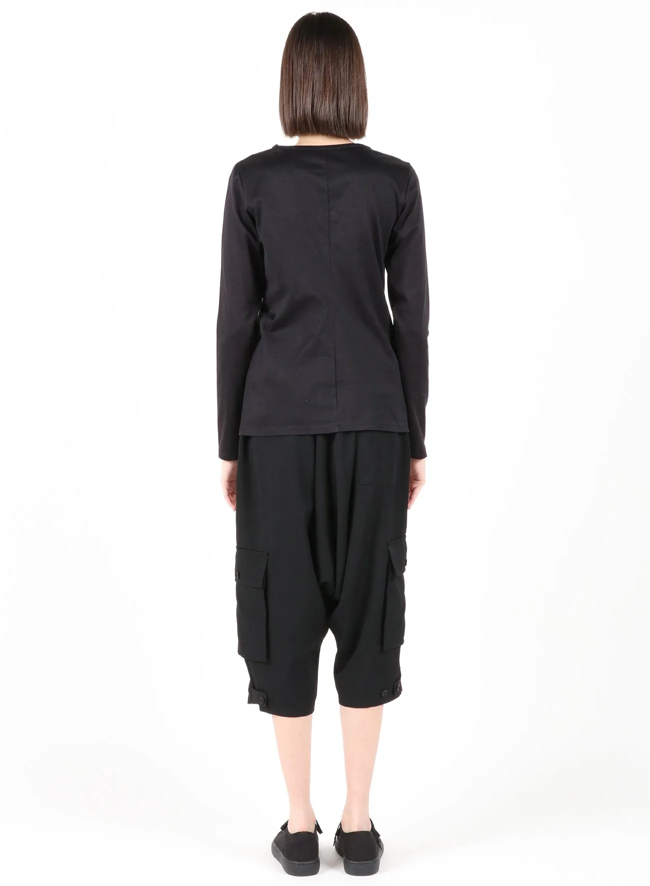 56/1 TWISTED BARE JERSEY INK INKJET PT LONG SLV sold by Yohji Yamamoto product image thumbnail 4