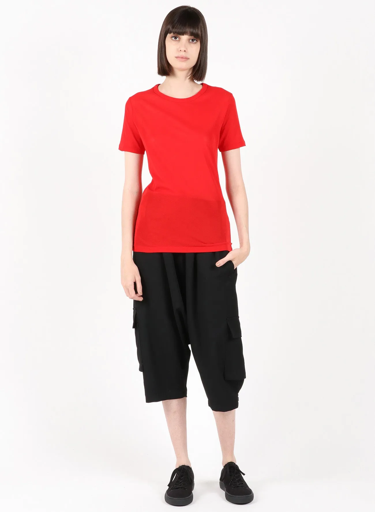 80/-COSMORAMA HIGH GAUGE PS ROUND NECK SHORT SLV sold by Yohji Yamamoto product image thumbnail 2