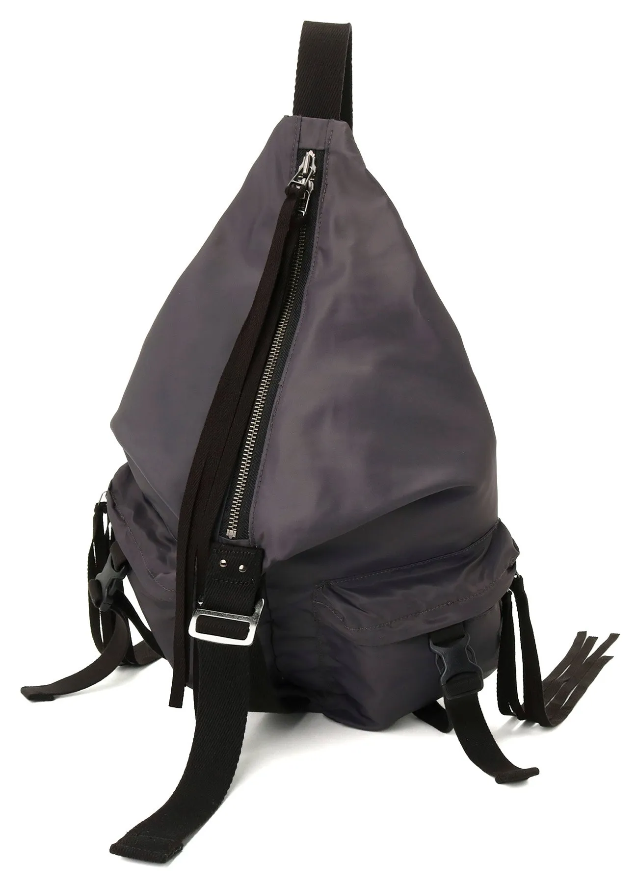 NYLON TWILL FRONT ZIPPER SHOULDER BAG sold by Yohji Yamamoto product image thumbnail 2