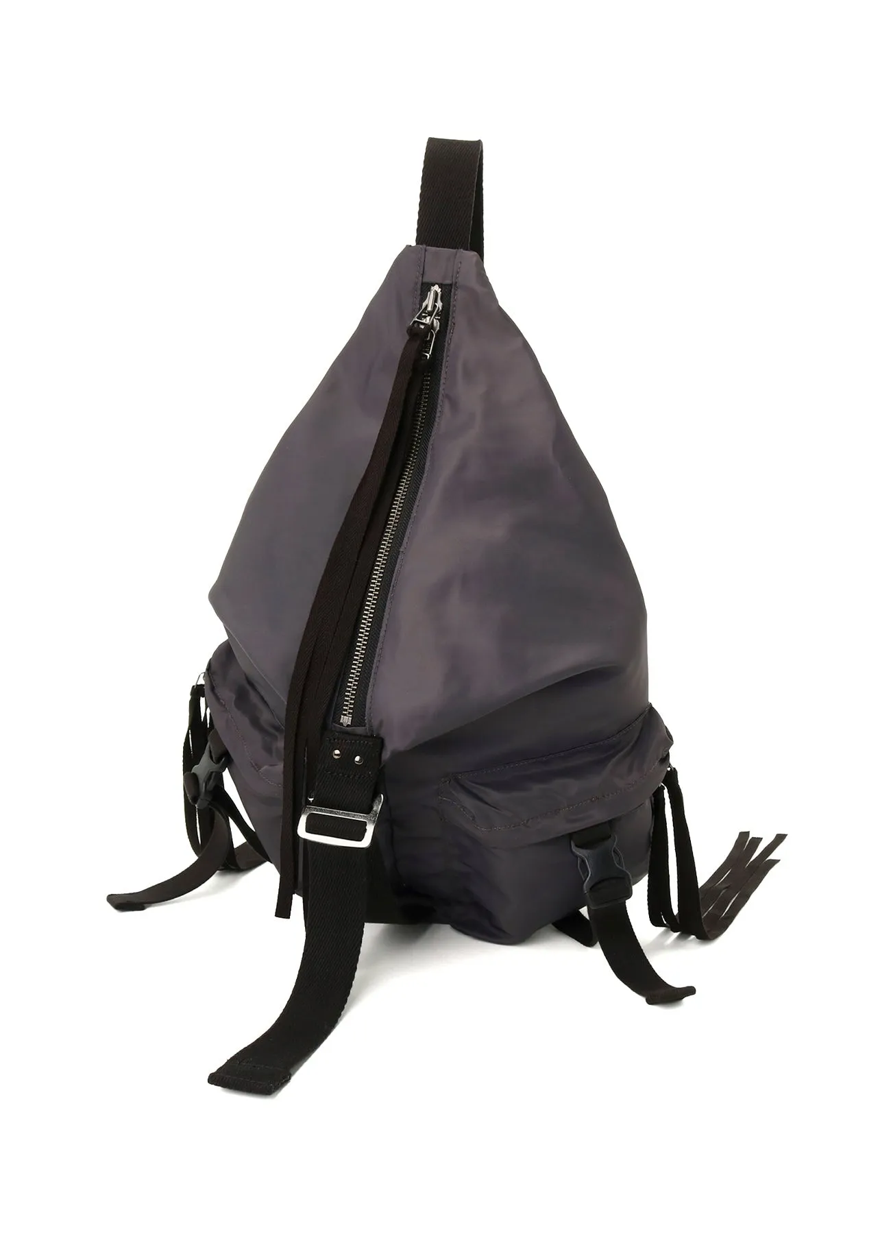 NYLON TWILL FRONT ZIPPER SHOULDER BAG sold by Yohji Yamamoto