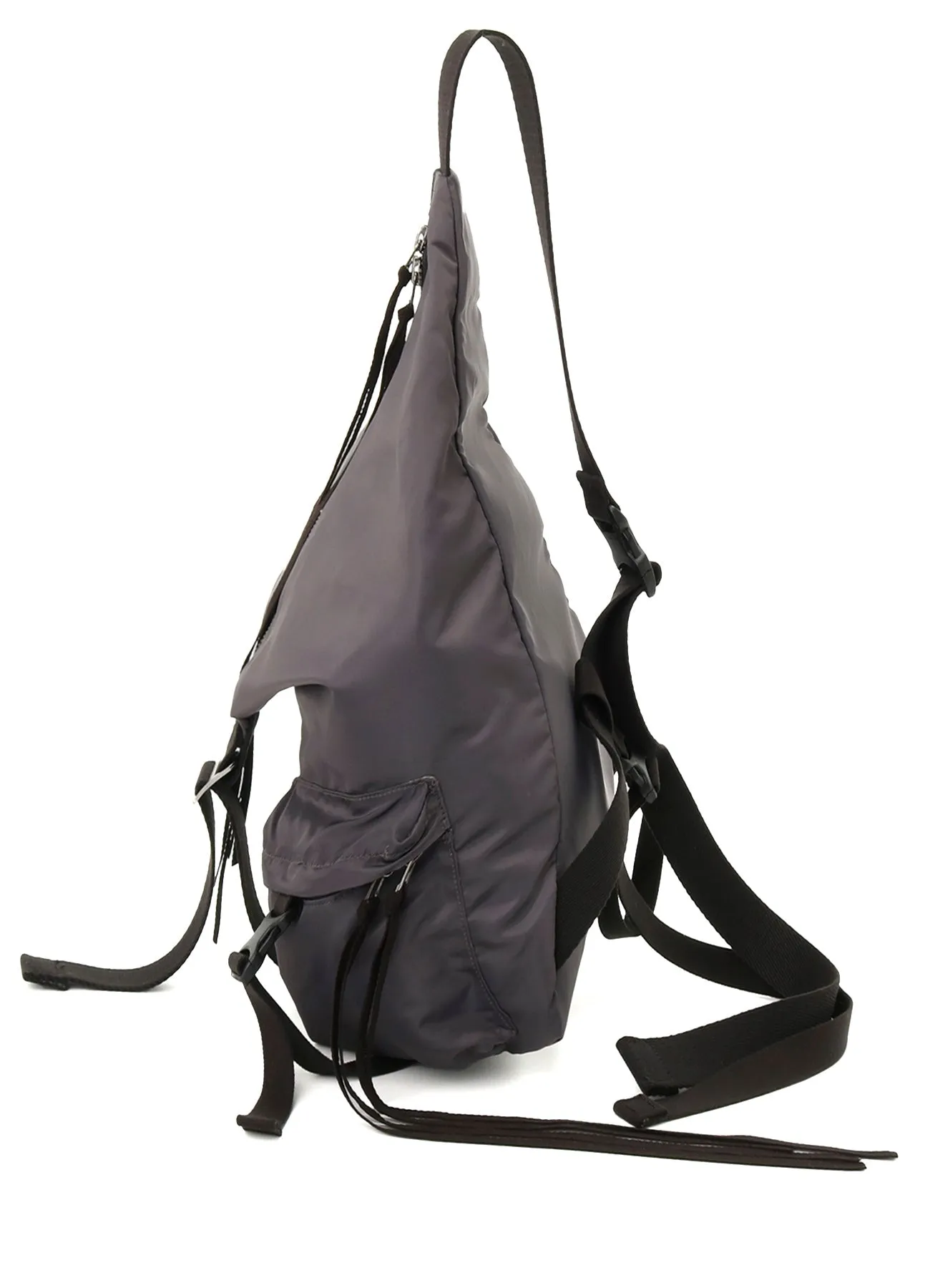 NYLON TWILL FRONT ZIPPER SHOULDER BAG sold by Yohji Yamamoto product image thumbnail 3