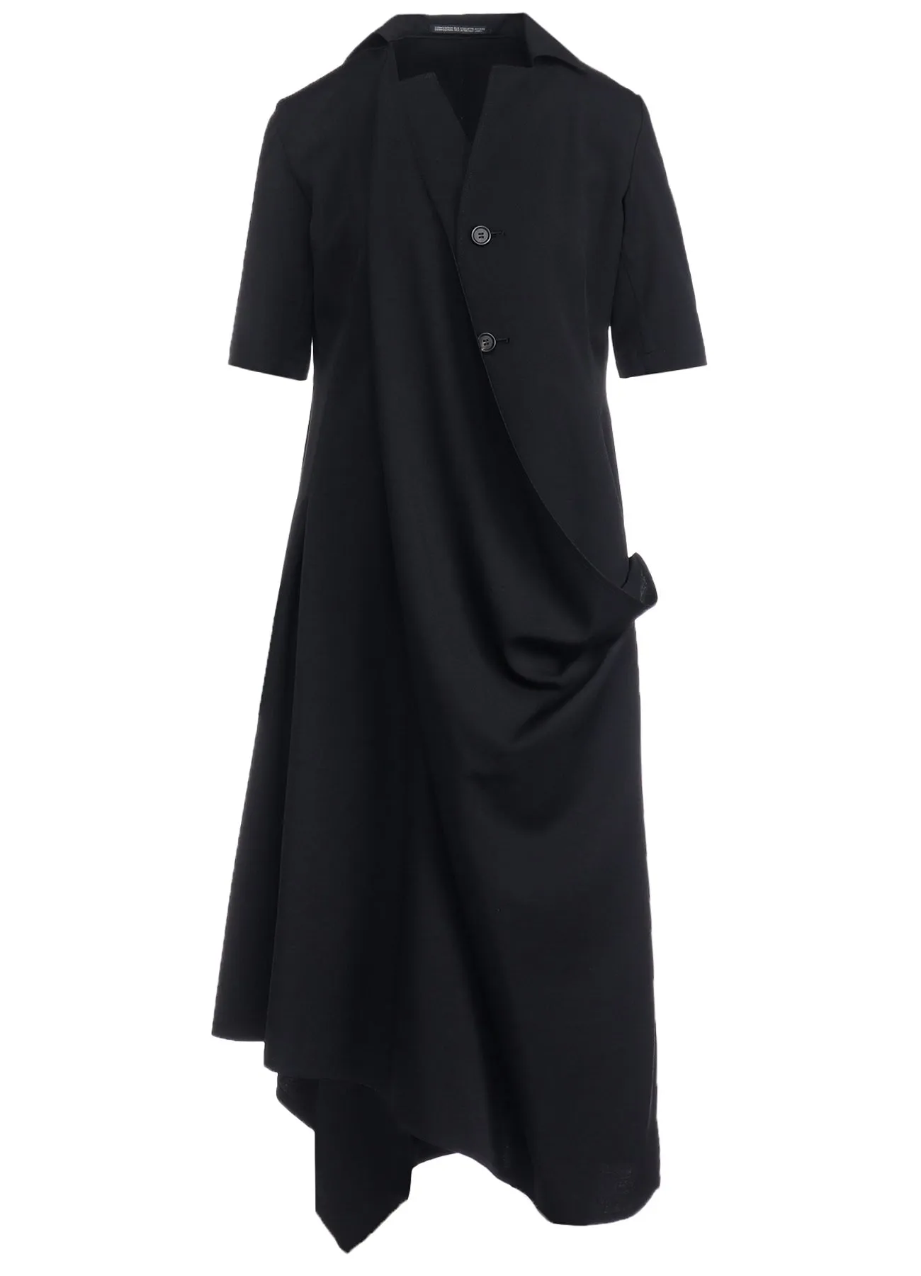 GABARDINE DRAPED DRESSES sold by Yohji Yamamoto product image thumbnail 2