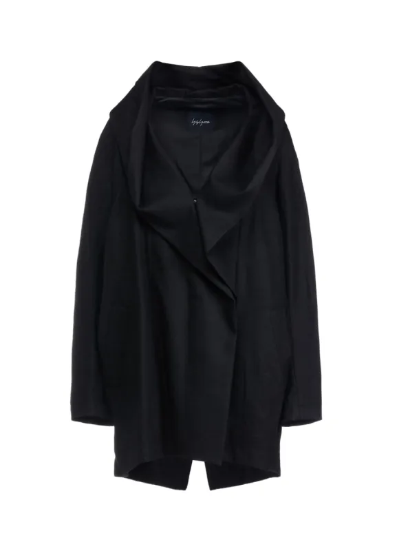 SAXONY R-HOODED CAPE COAT sold by Yohji Yamamoto