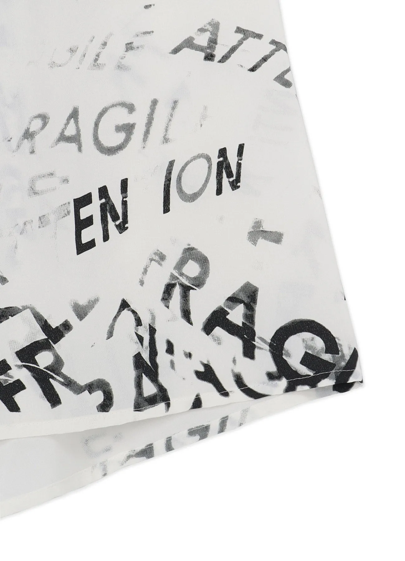 RAYON GEORGETTE ASYMMETRIC SKIRT sold by Yohji Yamamoto product image thumbnail 5