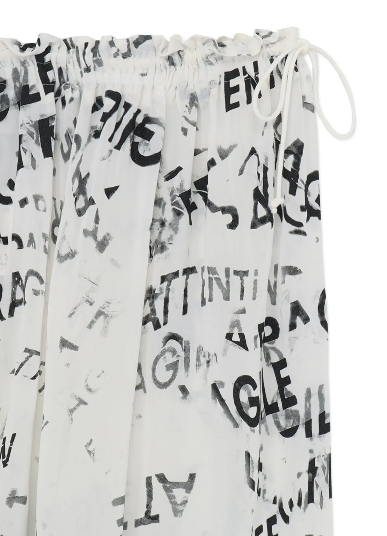 RAYON GEORGETTE ASYMMETRIC SKIRT sold by Yohji Yamamoto product image thumbnail 4