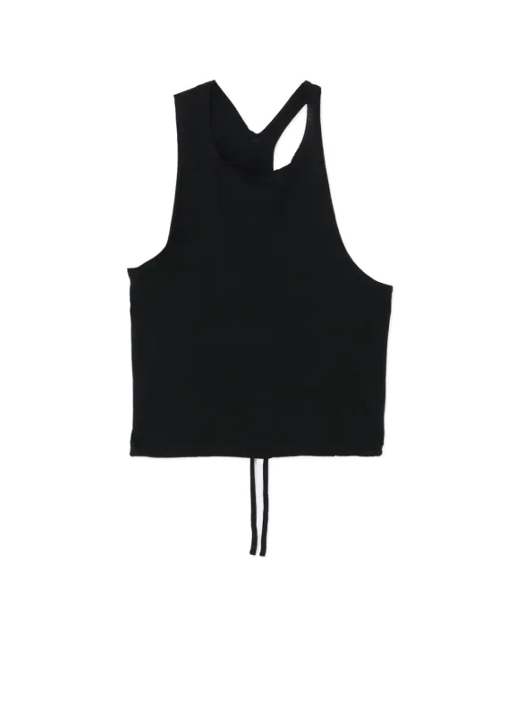 COTTON/LINEN PLAIN STITCH WIDE TANK TOP sold by Yohji Yamamoto