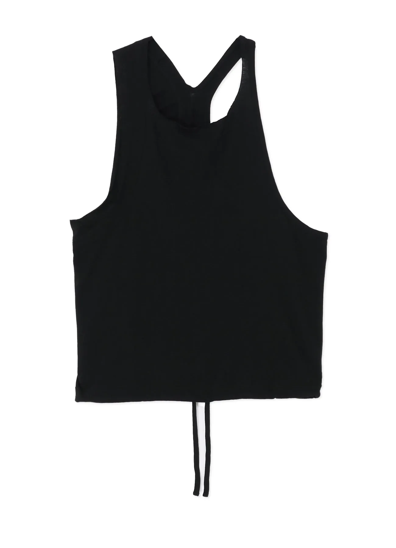 COTTON/LINEN PLAIN STITCH WIDE TANK TOP sold by Yohji Yamamoto product image thumbnail 2