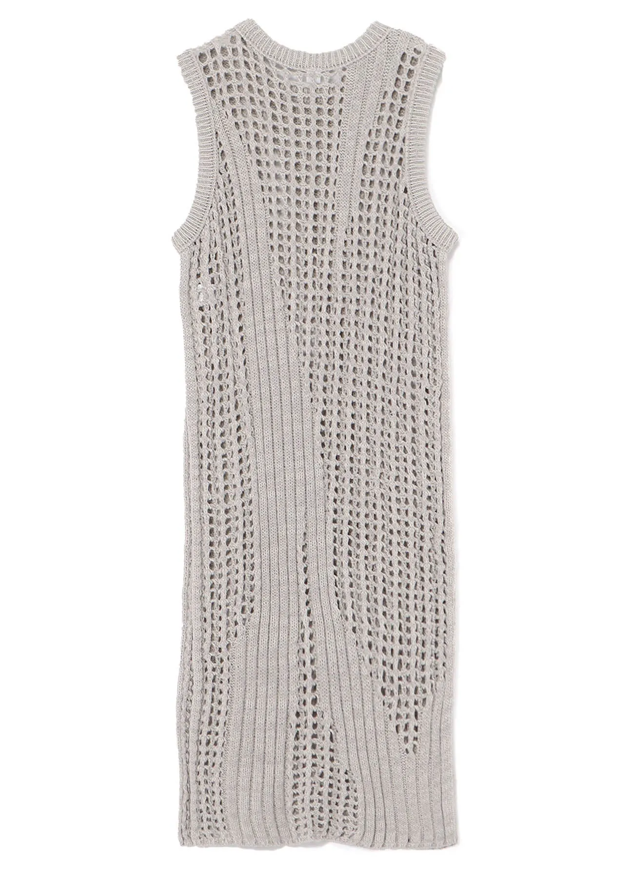RIB STITCH/MESH SLEEVELESS DRESS sold by Yohji Yamamoto product image thumbnail 3