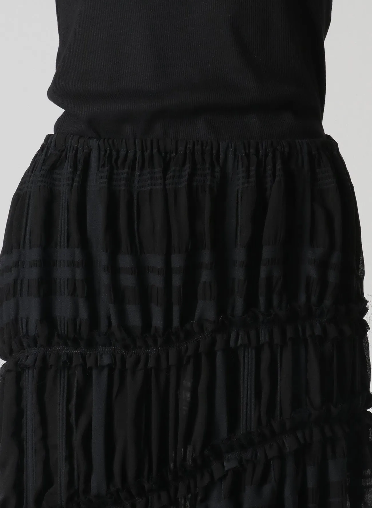 ASYMMETRIC GATHERED SKIRT sold by Yohji Yamamoto product image thumbnail 5