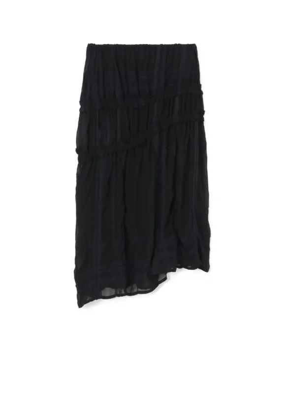 ASYMMETRIC GATHERED SKIRT sold by Yohji Yamamoto
