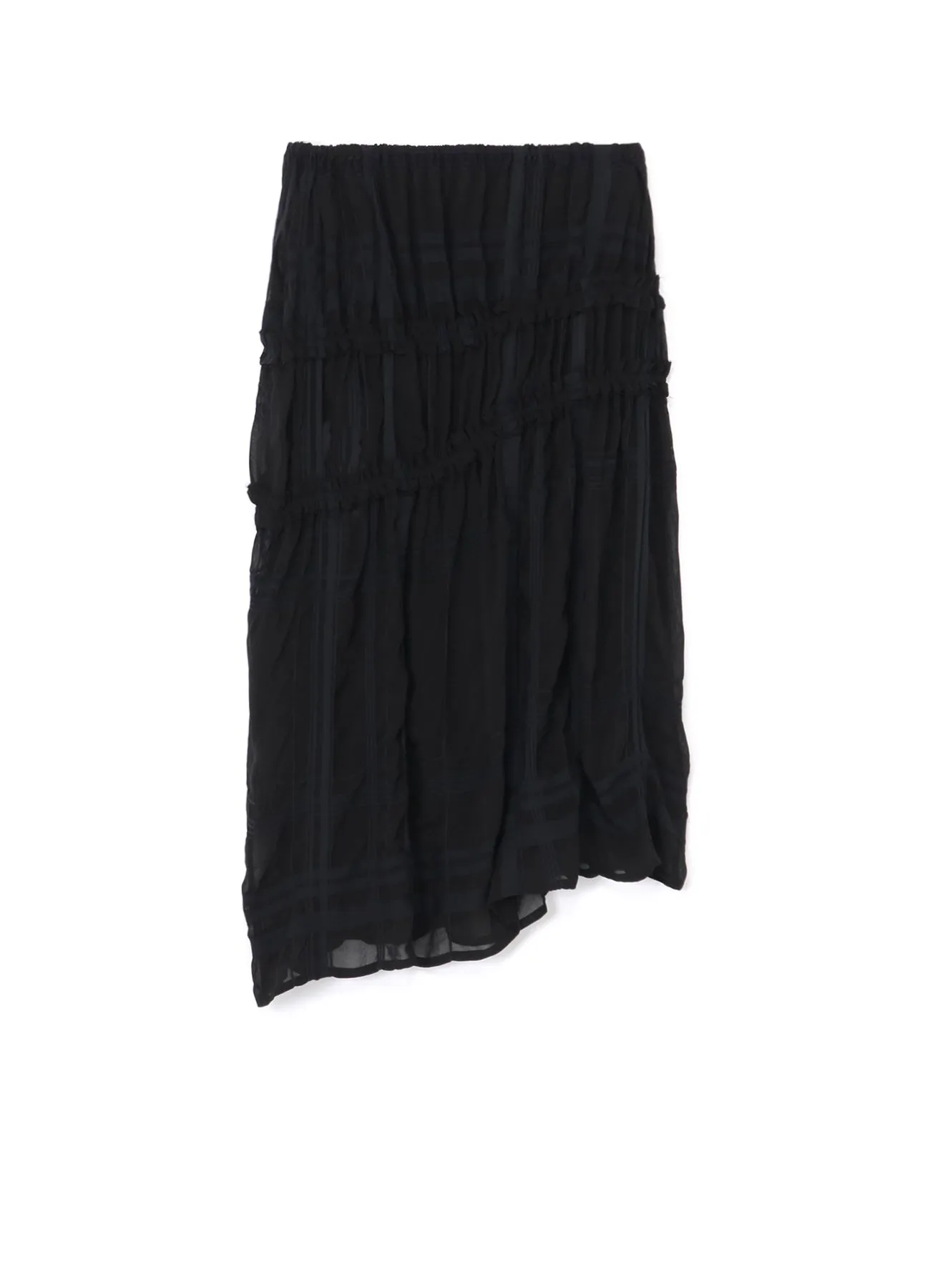 ASYMMETRIC GATHERED SKIRT sold by Yohji Yamamoto