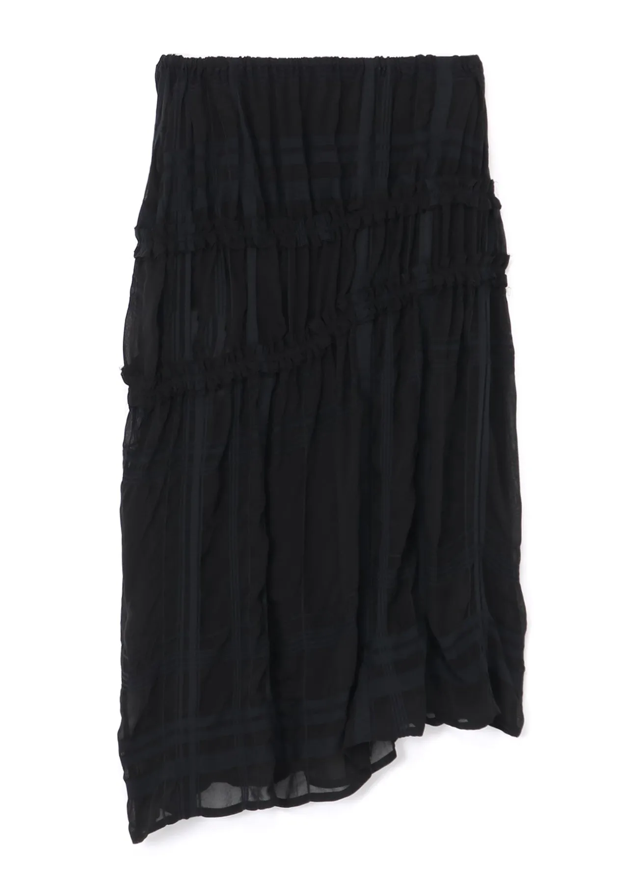 ASYMMETRIC GATHERED SKIRT sold by Yohji Yamamoto product image thumbnail 2