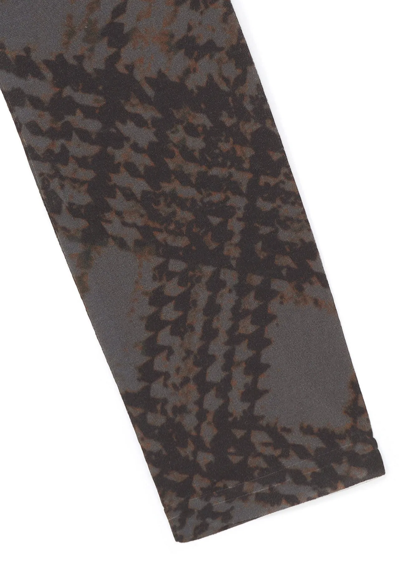 GLEN CHECK FLARED ASYMMETRIC LONG SLEEVE T-SHIRT sold by Yohji Yamamoto product image thumbnail 5