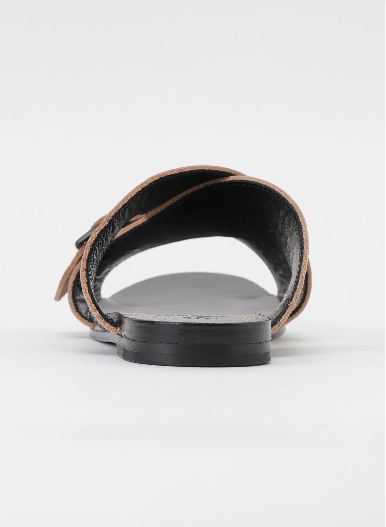 SEMI GLOSS TANNED LEATHER FLAT SANDALS sold by Yohji Yamamoto product image thumbnail 4