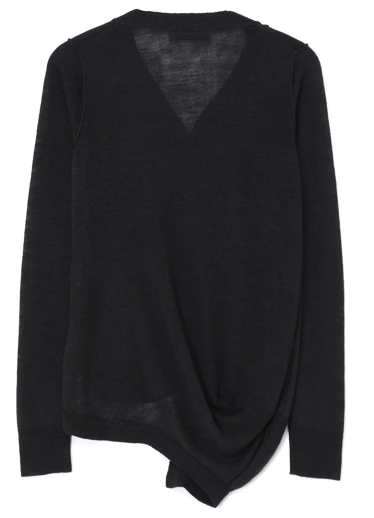 PLAIN STITCH CARDIGAN WITH RANDOM PLEATS sold by Yohji Yamamoto product image thumbnail 3
