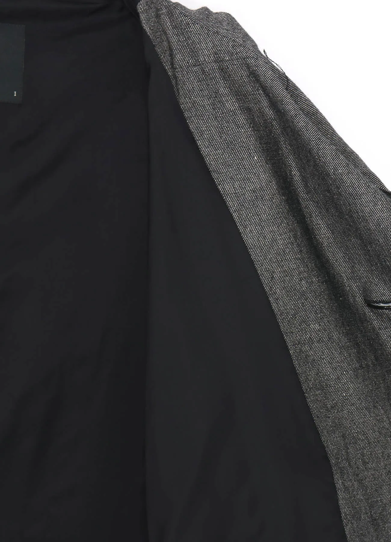 WOOL GABARDINE COAT WITH BIG HOOD sold by Yohji Yamamoto product image thumbnail 4