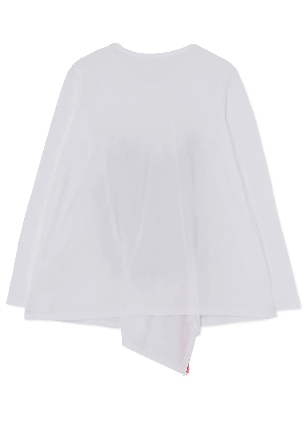 COTTON LONG SLEEVE T-SHIRT WITH KNITTED LINEN DETAIL sold by Yohji Yamamoto product image thumbnail 3