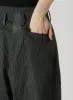 LINEN/COTTON PIN-STRIPE UNEVENLY DYED 2 PLEAT PANTS sold by Yohji Yamamoto