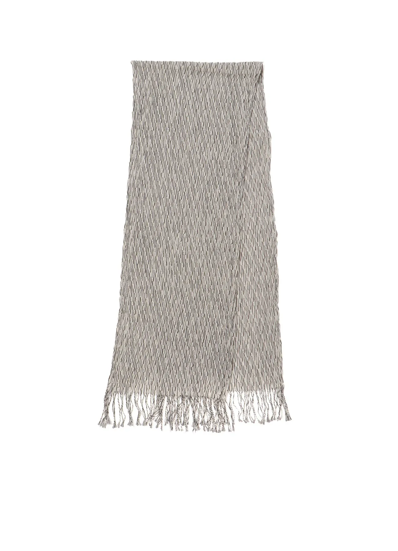 DIAGONAL PLAID STRIPE STOLE sold by Yohji Yamamoto