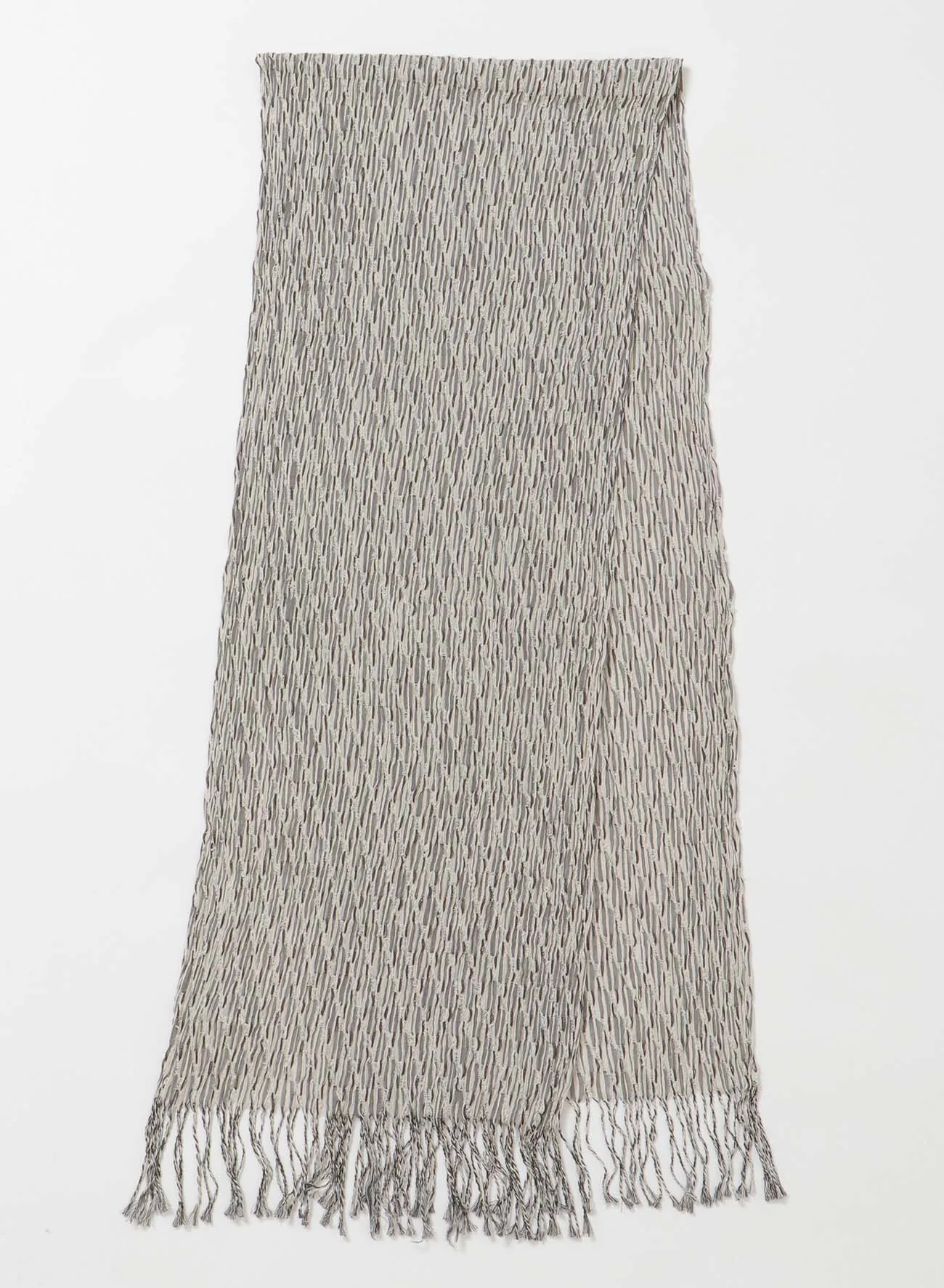 DIAGONAL PLAID STRIPE STOLE sold by Yohji Yamamoto product image thumbnail 2