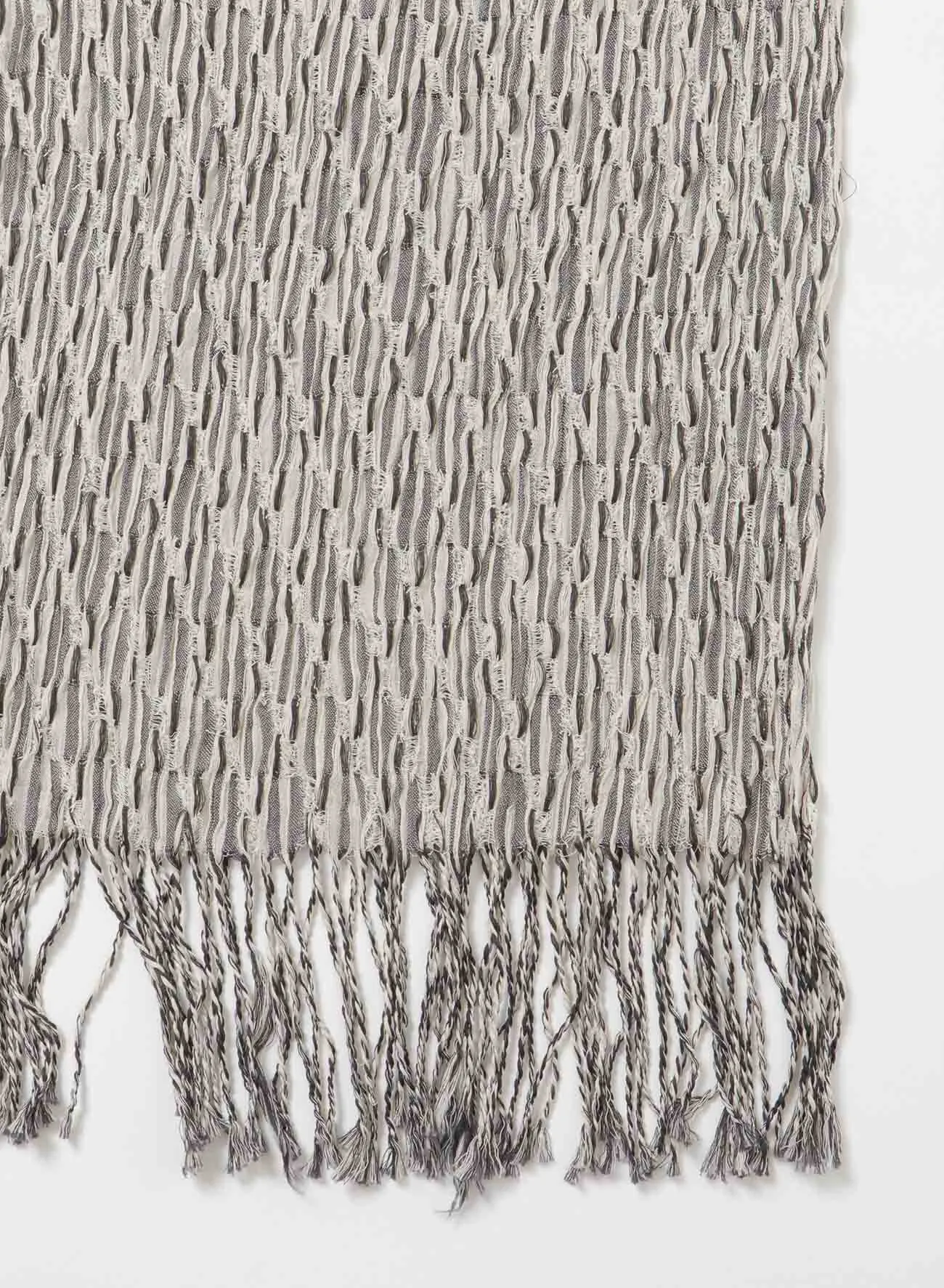 DIAGONAL PLAID STRIPE STOLE sold by Yohji Yamamoto product image thumbnail 3