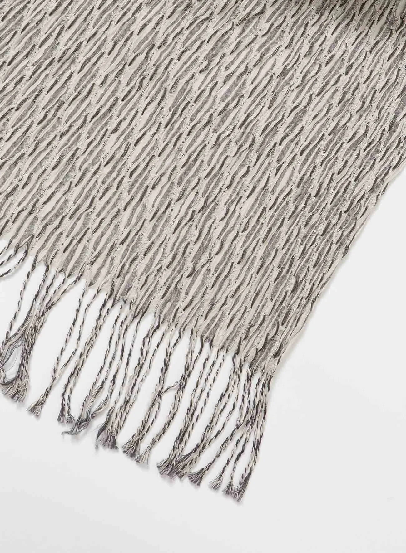 DIAGONAL PLAID STRIPE STOLE sold by Yohji Yamamoto product image thumbnail 4