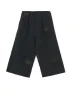 LINEN/COTTON PIN-STRIPED UNEVENLY DYED WIDE LEG PLEATED PANTS sold by Yohji Yamamoto