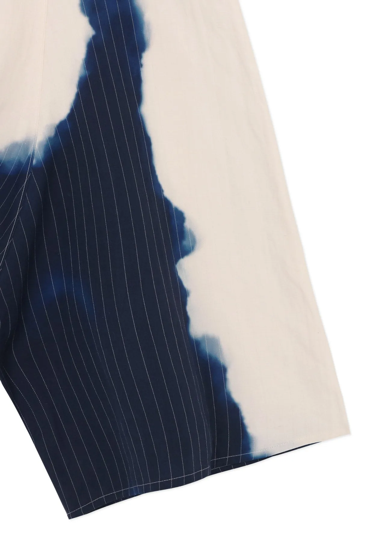 LINEN/COTTON ASYMMETRIC DRAWSTRING PANTS WITH PARTIAL PINSTRIPE PATTERN sold by Yohji Yamamoto product image thumbnail 5