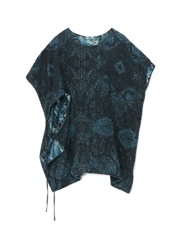 COTTON GAUZE BLOUSE WITH INDIAN JACQUARD PRINT sold by Yohji Yamamoto