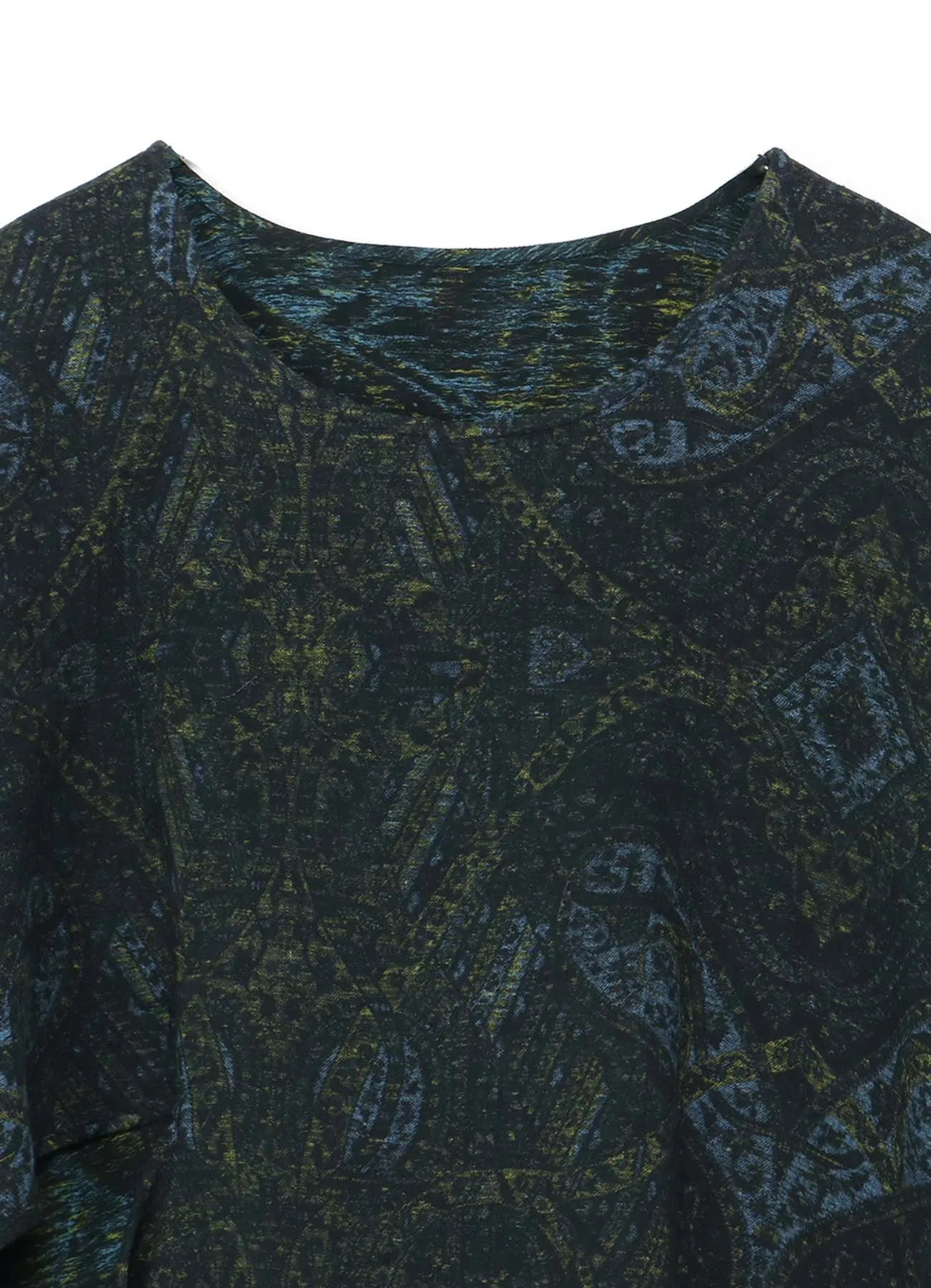 COTTON GAUZE BLOUSE WITH INDIAN JACQUARD PRINT sold by Yohji Yamamoto product image thumbnail 4