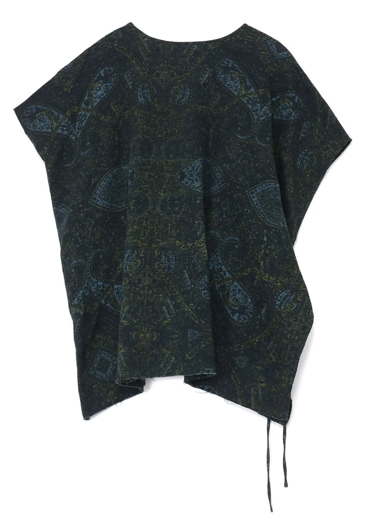 COTTON GAUZE BLOUSE WITH INDIAN JACQUARD PRINT sold by Yohji Yamamoto product image thumbnail 3
