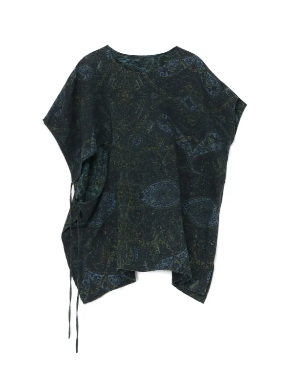 COTTON GAUZE BLOUSE WITH INDIAN JACQUARD PRINT sold by Yohji Yamamoto