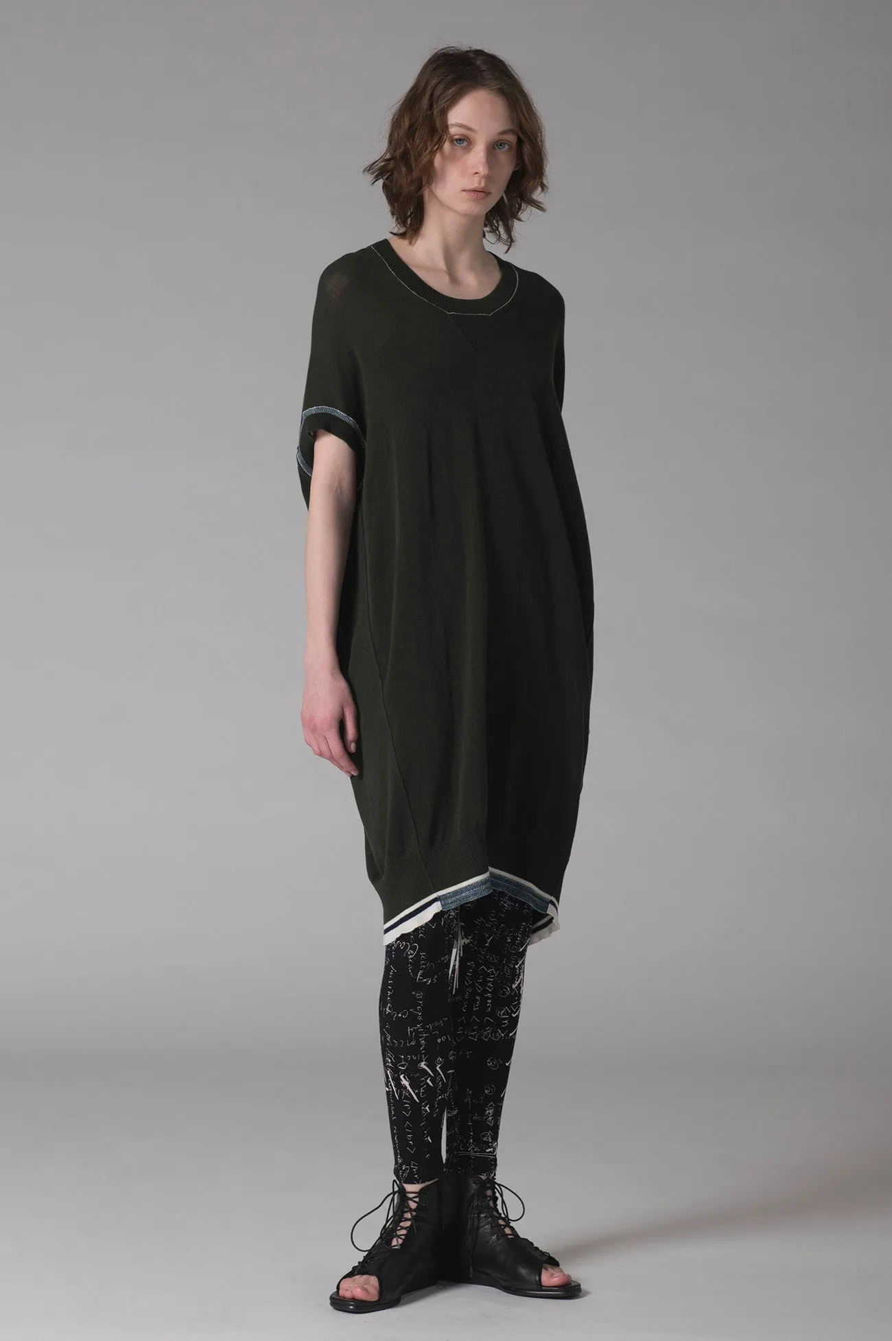 HIGH-TWIST PLAIN STITCH SLEEVELESS PULLOVER sold by Yohji Yamamoto product image thumbnail 4