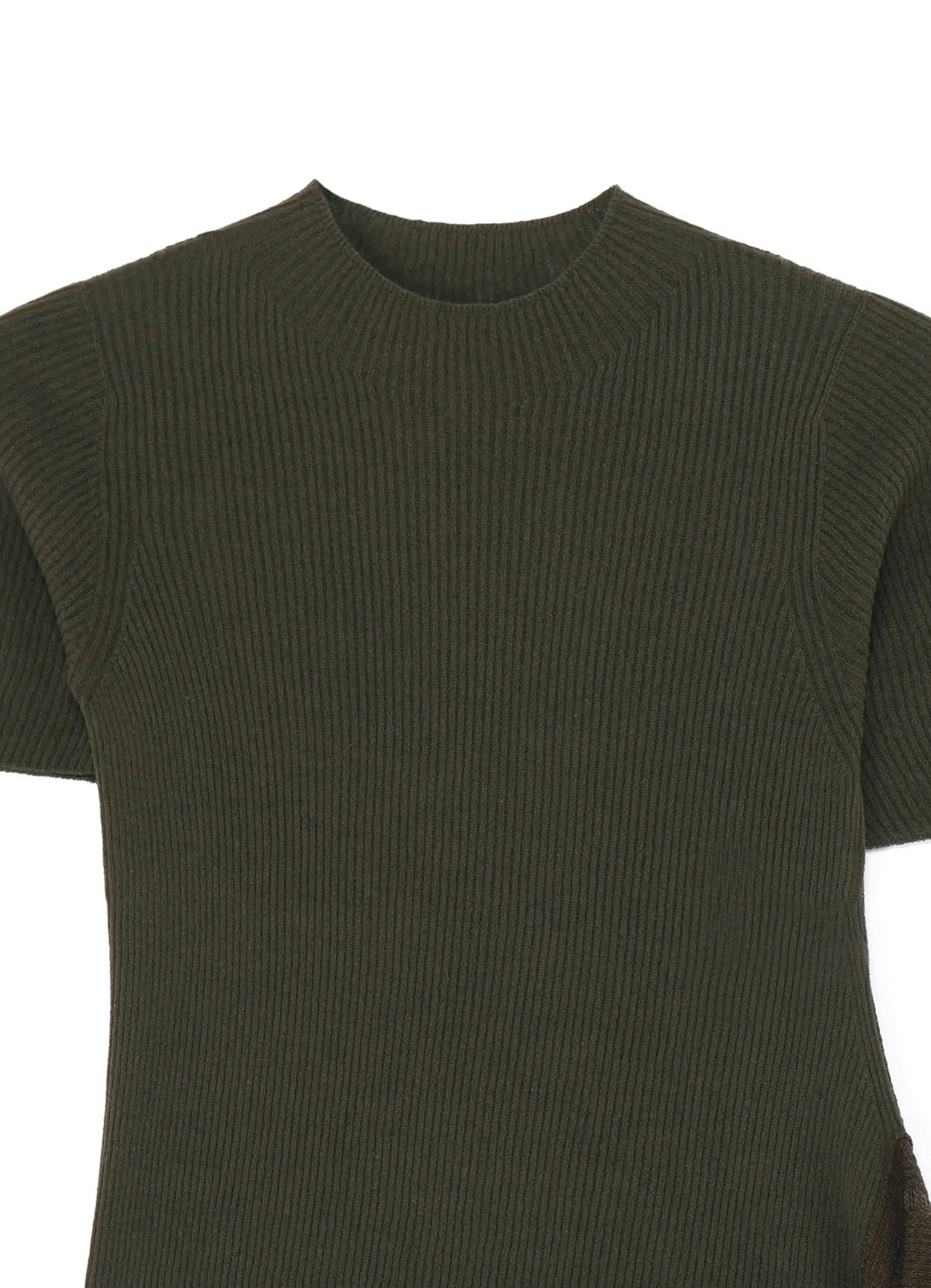 WHOLEGARMENT RIB FRINGE SHORT SLEEVE sold by Yohji Yamamoto product image thumbnail 4