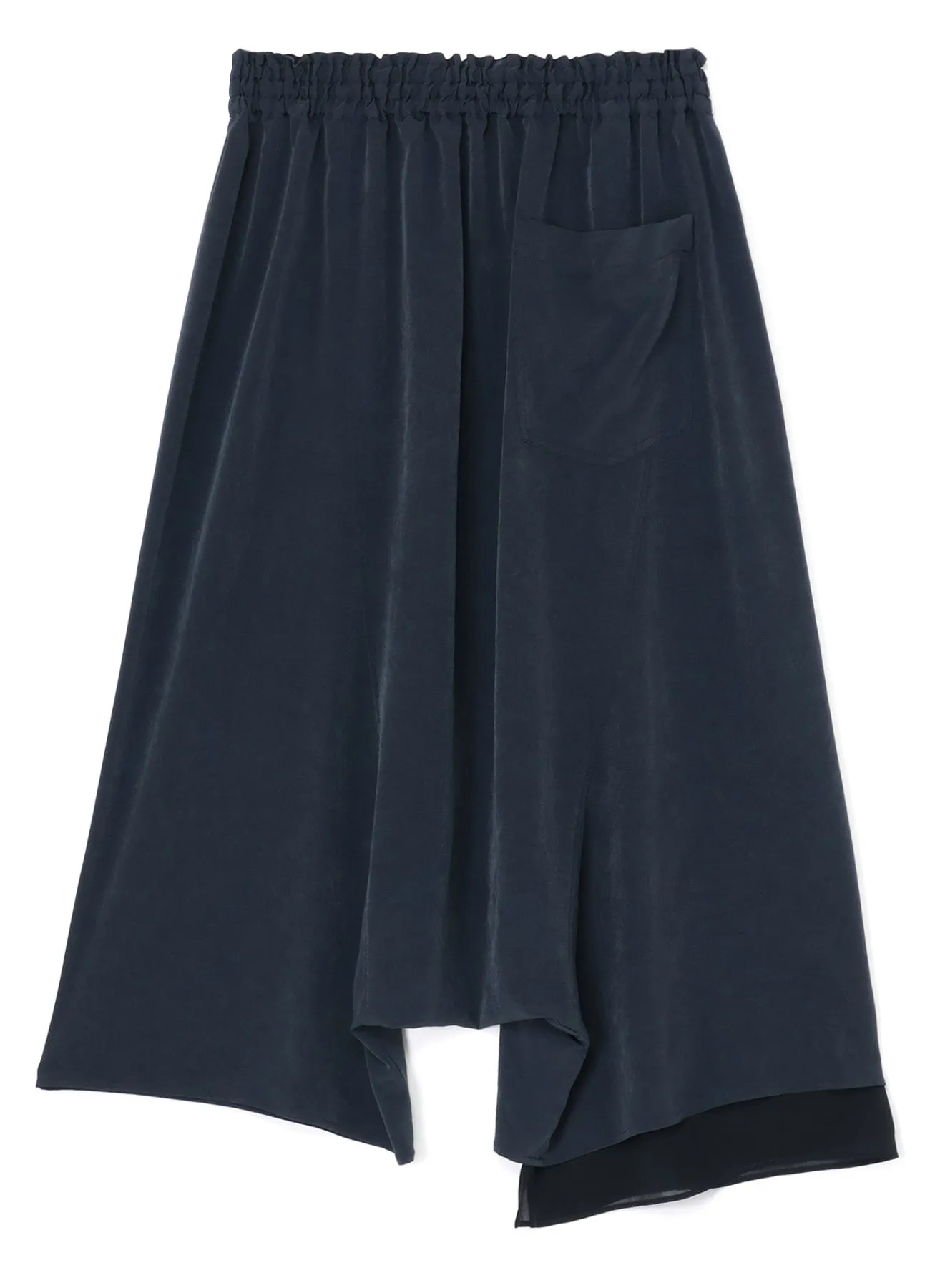CREPE de CHINE RIGHT SIDE DOUBLED FLARE PANTS sold by Yohji Yamamoto product image thumbnail 3