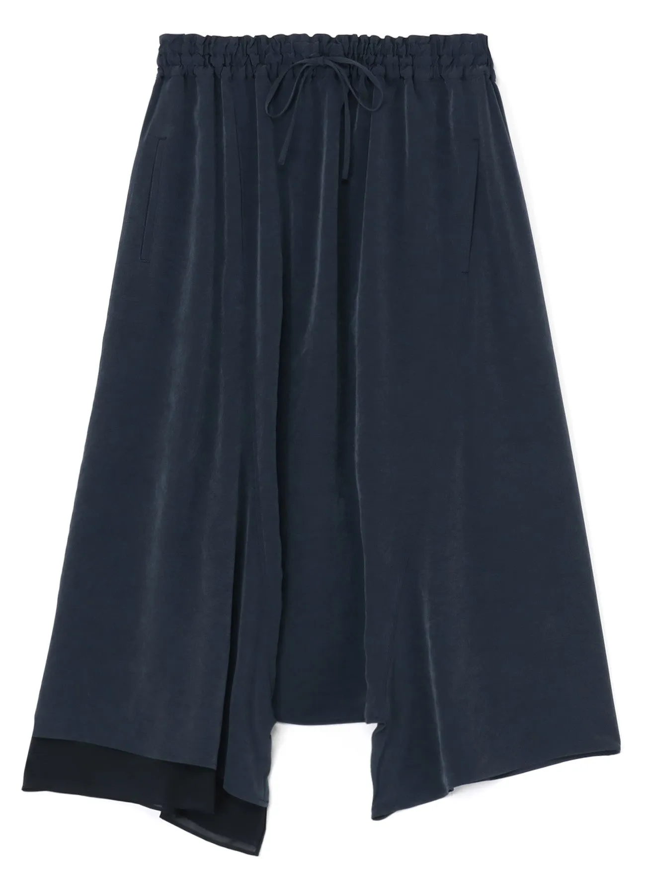CREPE de CHINE RIGHT SIDE DOUBLED FLARE PANTS sold by Yohji Yamamoto product image thumbnail 2