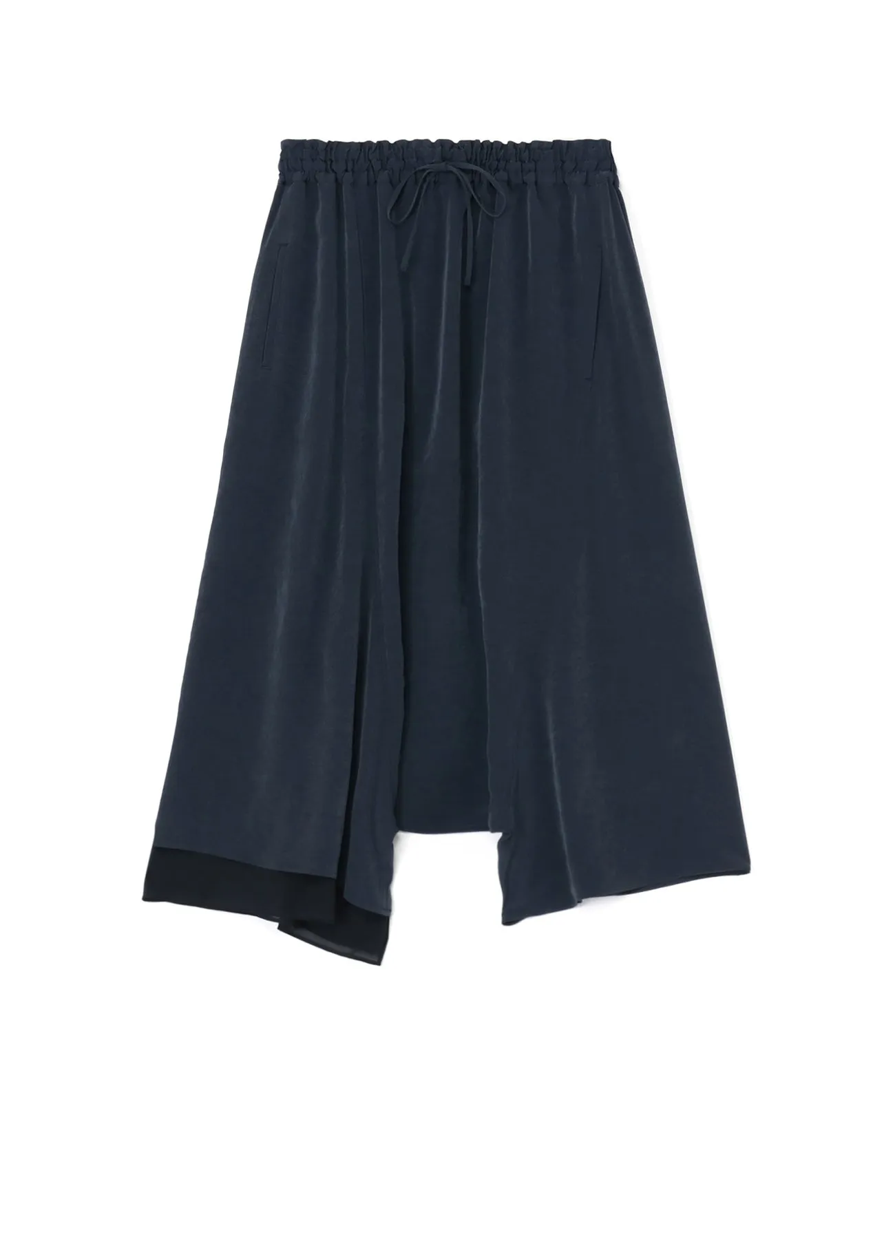 CREPE de CHINE RIGHT SIDE DOUBLED FLARE PANTS sold by Yohji Yamamoto