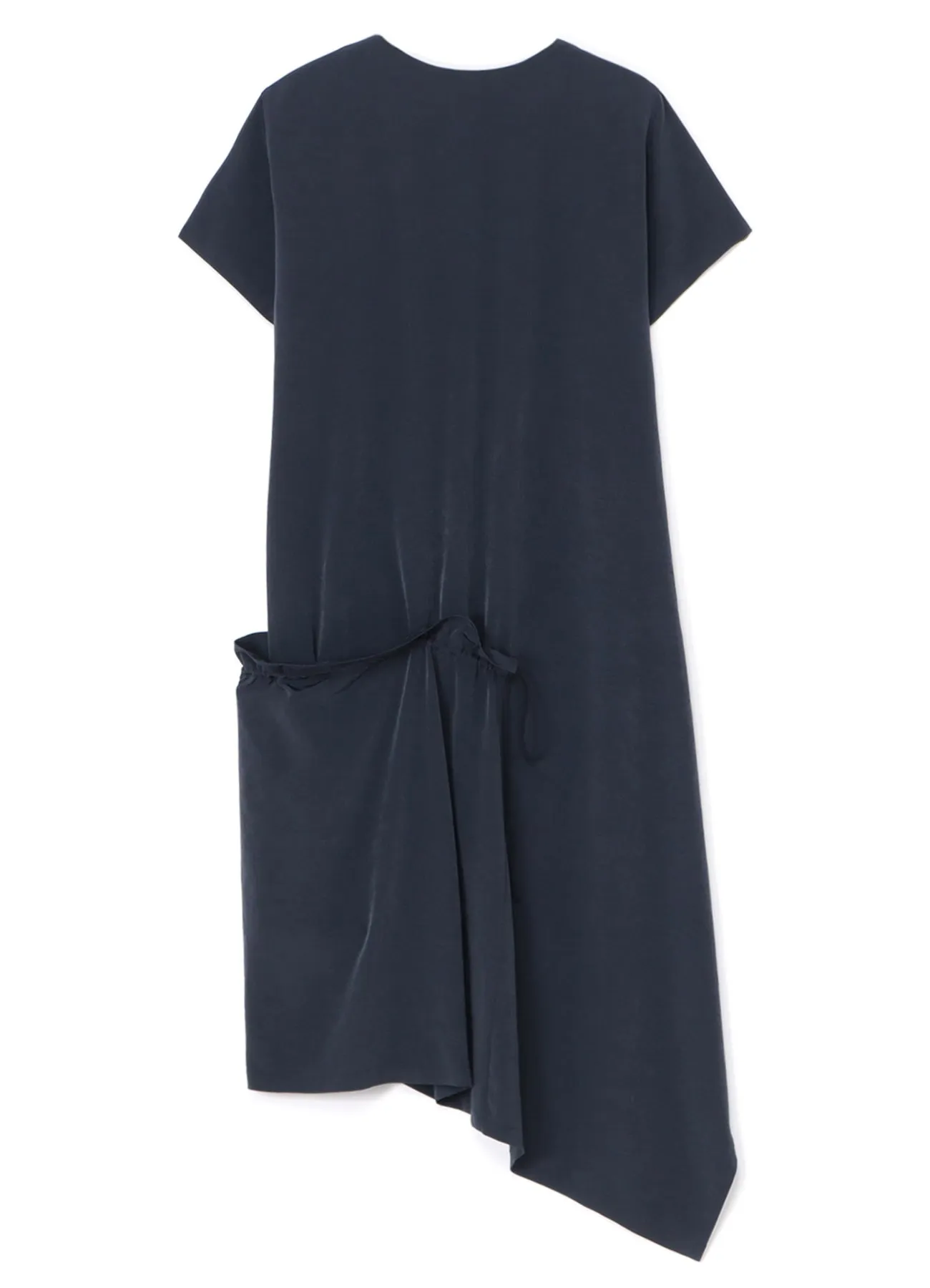 CREPE de CHINE HALF SLEEVE DRAPED DRESS sold by Yohji Yamamoto product image thumbnail 3
