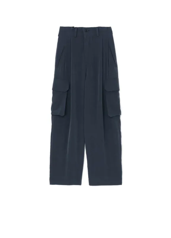 CREPE de CHINE CARGO PANTS sold by Yohji Yamamoto