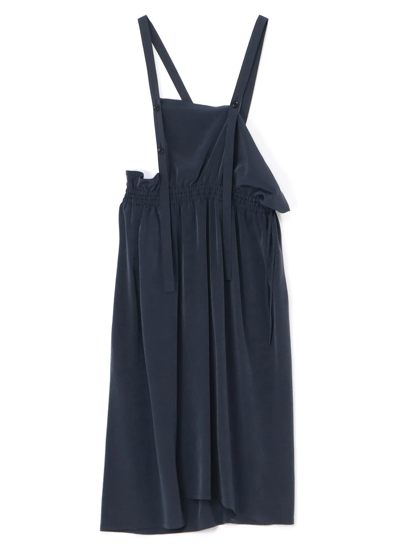 CREPE de CHINE GATHERED JUMPER DRESS sold by Yohji Yamamoto product image thumbnail 2