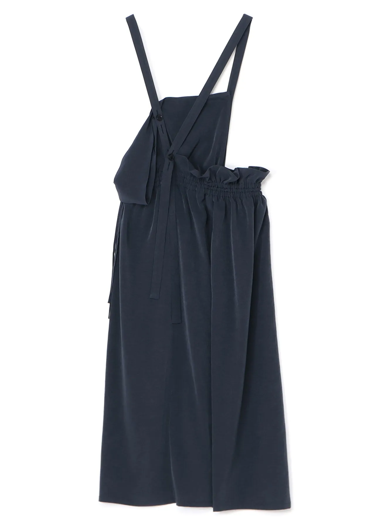 CREPE de CHINE GATHERED JUMPER DRESS sold by Yohji Yamamoto product image thumbnail 3