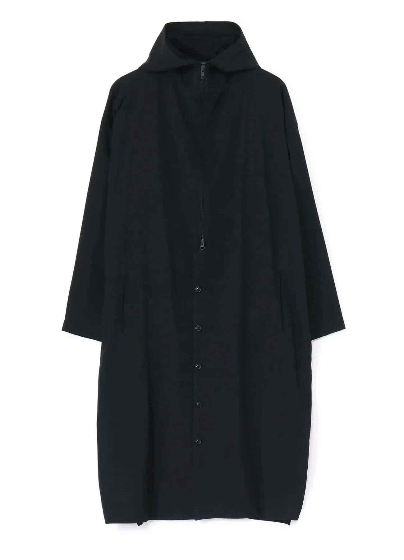 WOOL GABARDINE HOODIE COAT sold by Yohji Yamamoto product image thumbnail 2