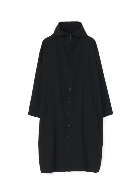 WOOL GABARDINE HOODIE COAT sold by Yohji Yamamoto