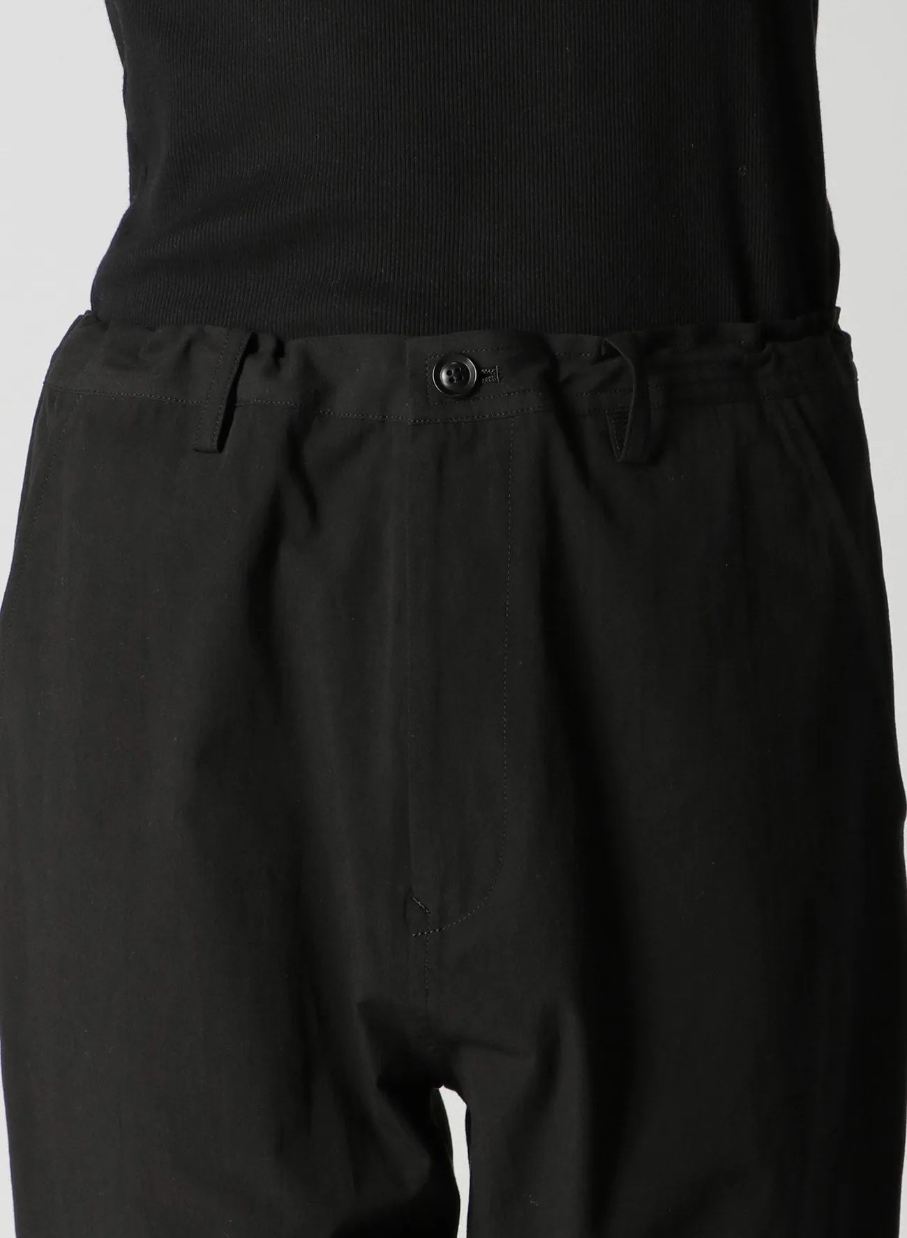 ORGANIC COTTON/LINEN SLIM FIT PANTS sold by Yohji Yamamoto product image thumbnail 5