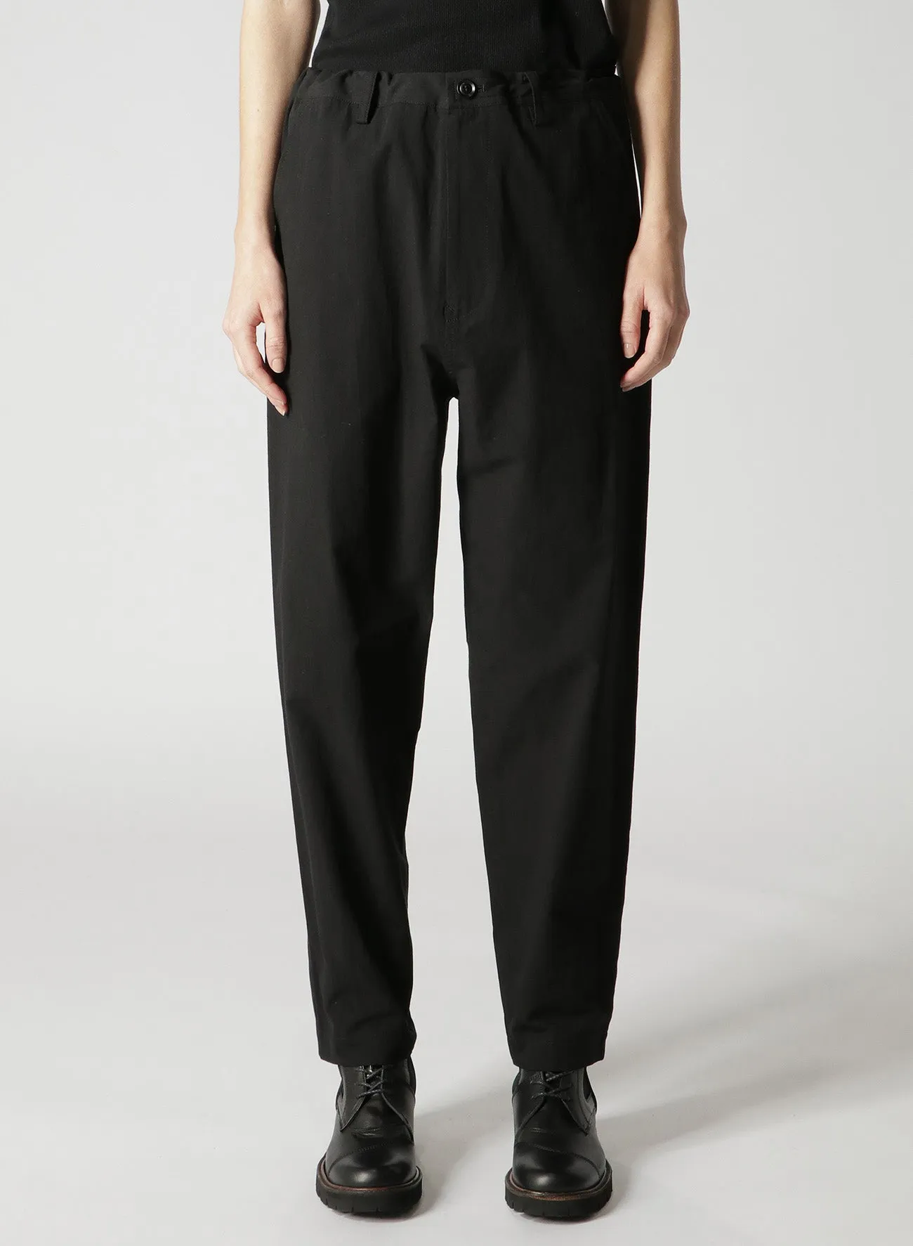 ORGANIC COTTON/LINEN SLIM FIT PANTS sold by Yohji Yamamoto product image thumbnail 4