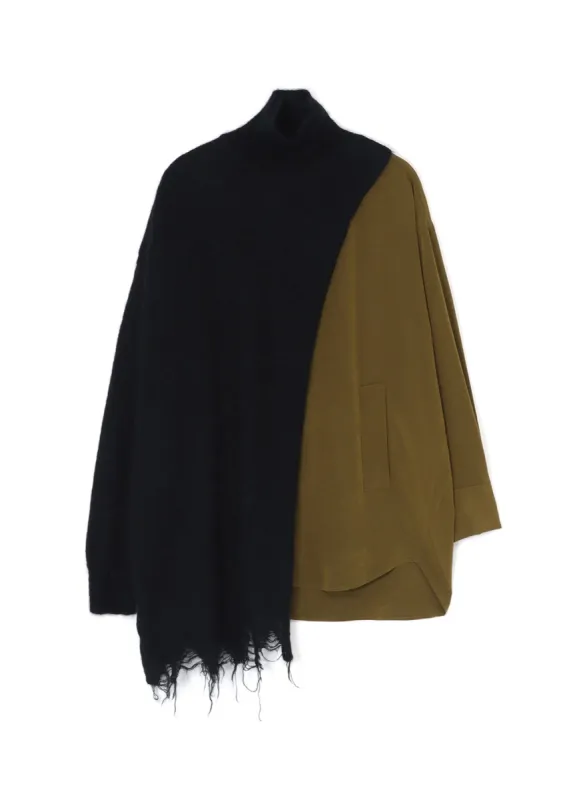 MOHAIR BLEND TURTLENECK sold by Yohji Yamamoto