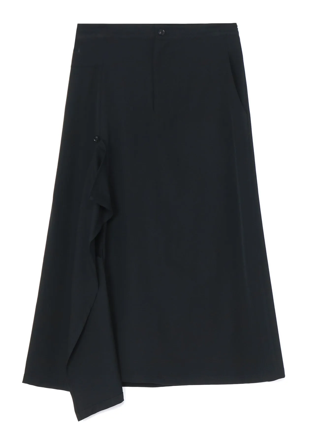 WOOL GABARDINE RIGHT SIDE FLAP SKIRT sold by Yohji Yamamoto product image thumbnail 2