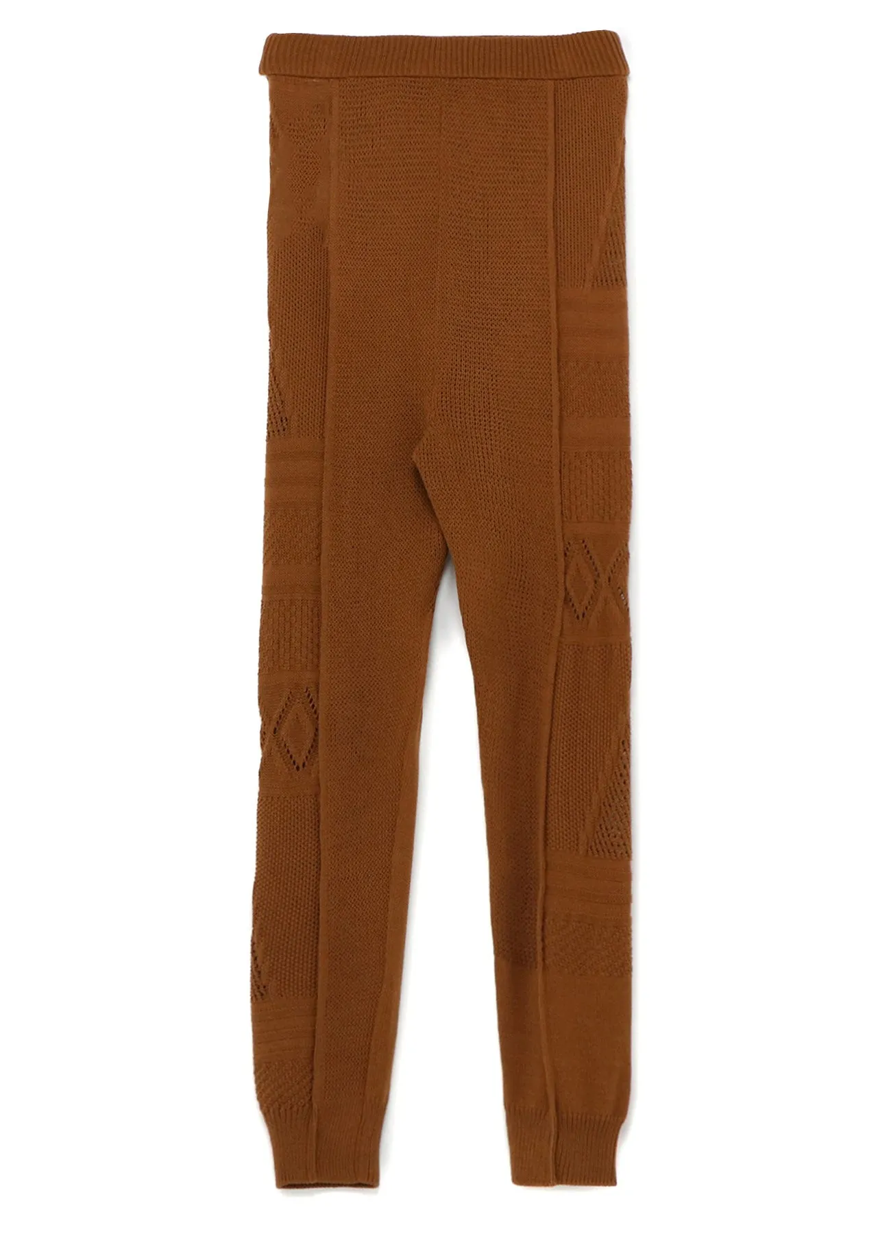 PATCHWORK LACE RIB PANTS sold by Yohji Yamamoto product image thumbnail 3